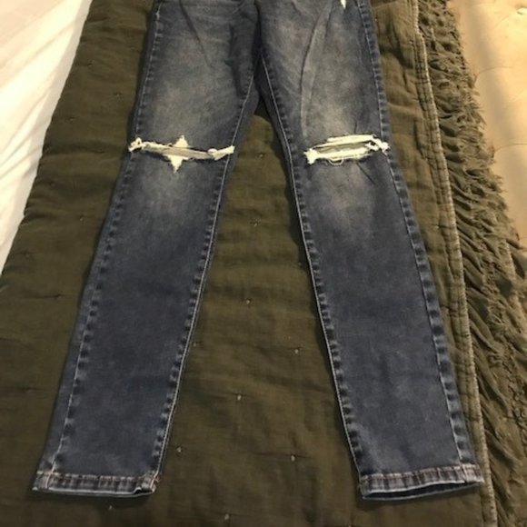 Garage High-Waist Ripped Skinny Jeans - Picture 2 of 13